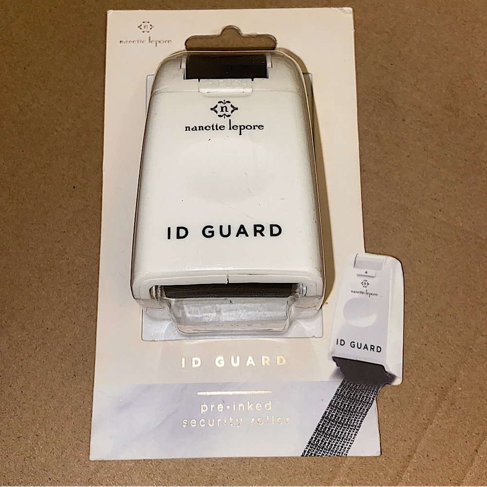 Nanette Lepore White I D Guard Pre Inked Security Roller.